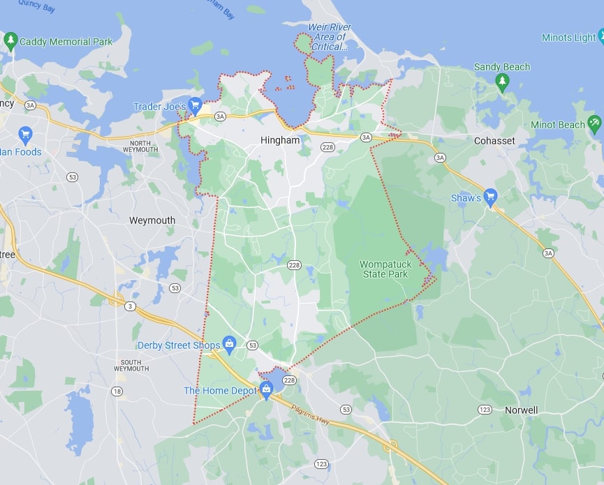 Hingham, MA Service Area